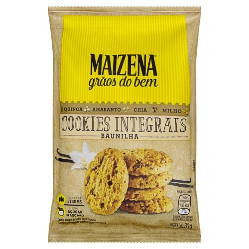 Detalhes do produto Bisc Cookies Int Maizena 30G Mae Terra Baunilha