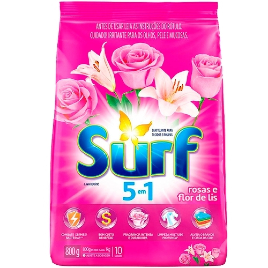 Detalhes do produto Lava Roupa Po Surf Pc 800Gr Unilever Rosas