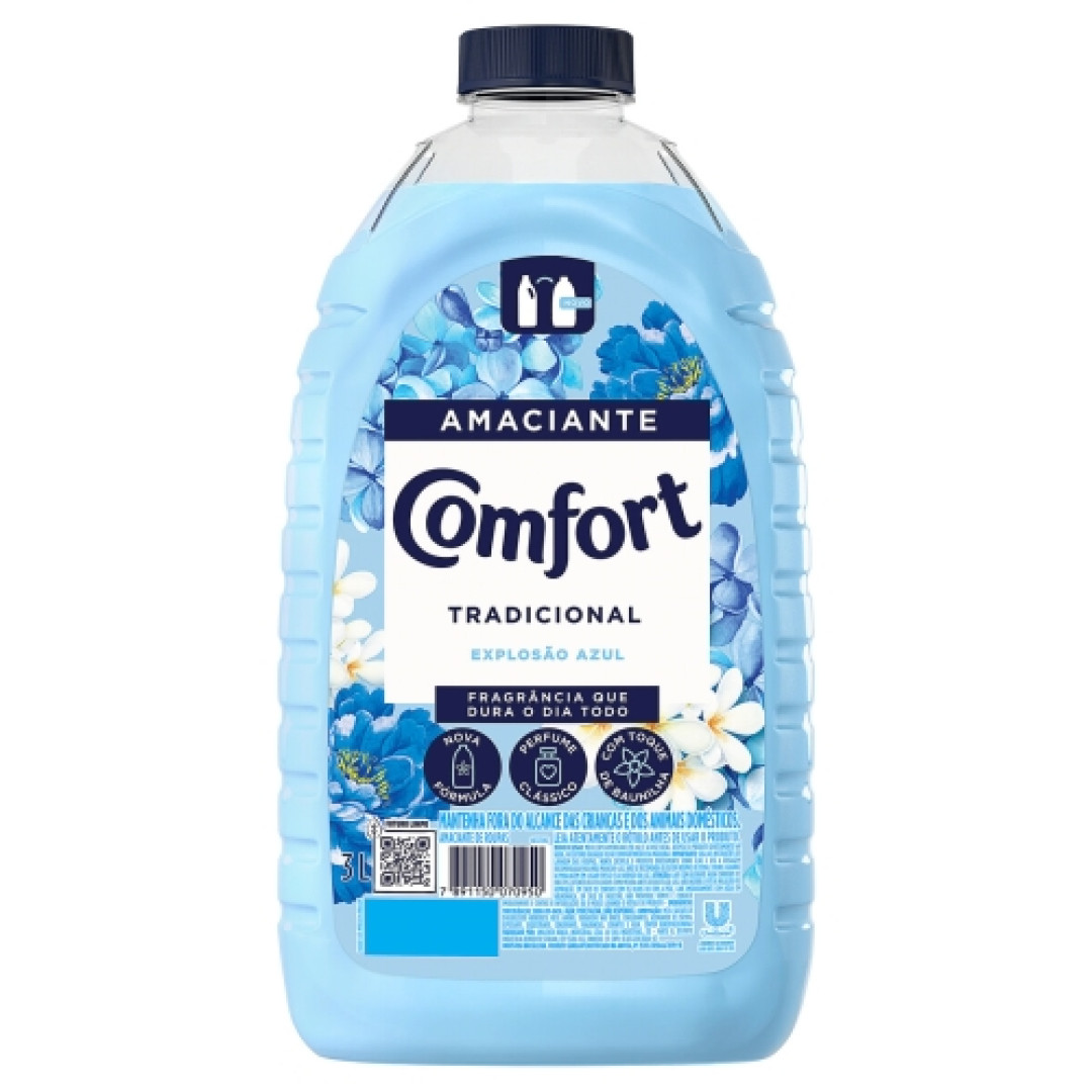 Detalhes do produto Amaciante Comfort 3Lt Unilever Explosao Azul