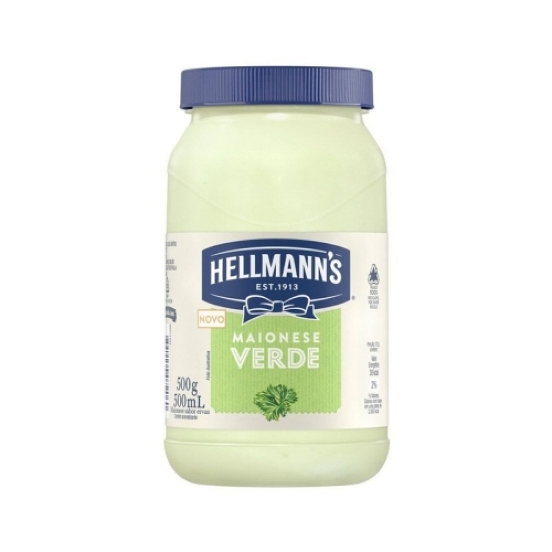 Detalhes do produto Maionese Hellmanns Pt 500Gr Unilever Verde