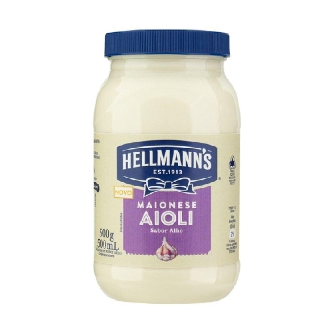 Detalhes do produto Maionese Hellmanns Pt 500Gr Unilever Aioli Alho