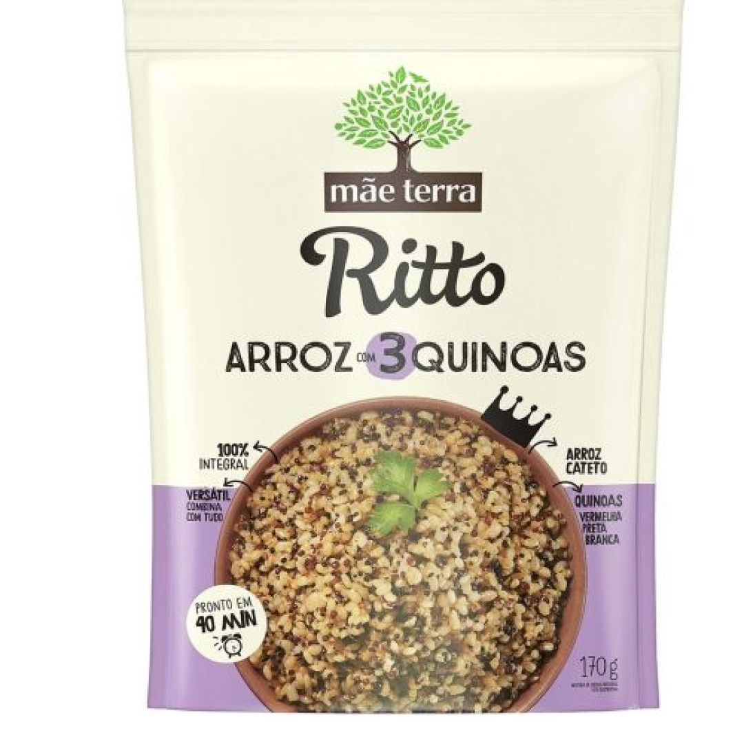 Detalhes do produto Arroz 3 Quinoas 170Gr Ritto Mae Terra .