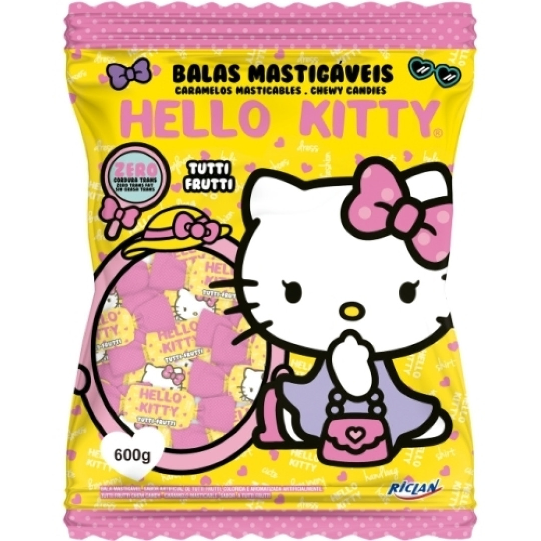 Detalhes do produto Bala Mast Hello Kitty 600Gr Riclan Tutti Frutti