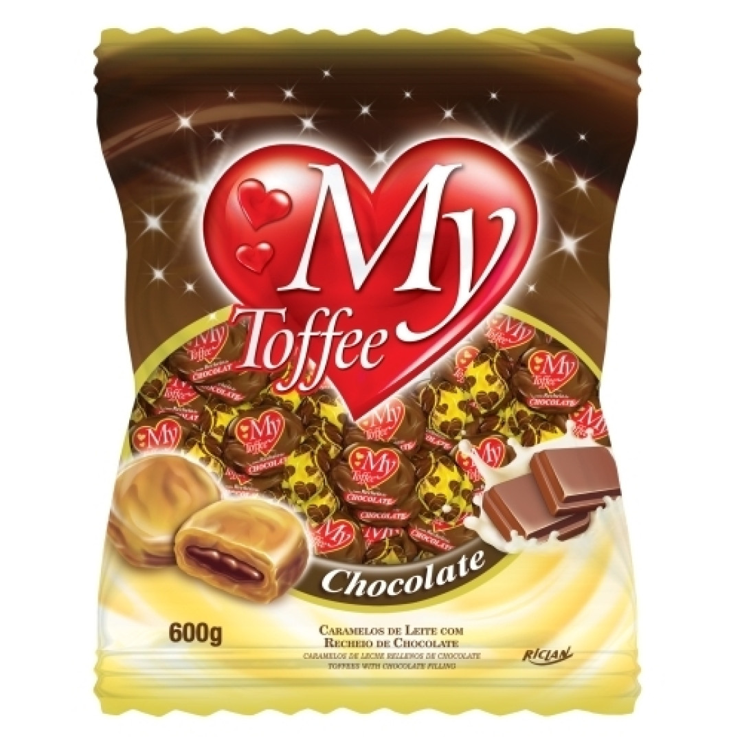 Detalhes do produto Bala My Toffe 500Gr Riclan Leite.chocolate