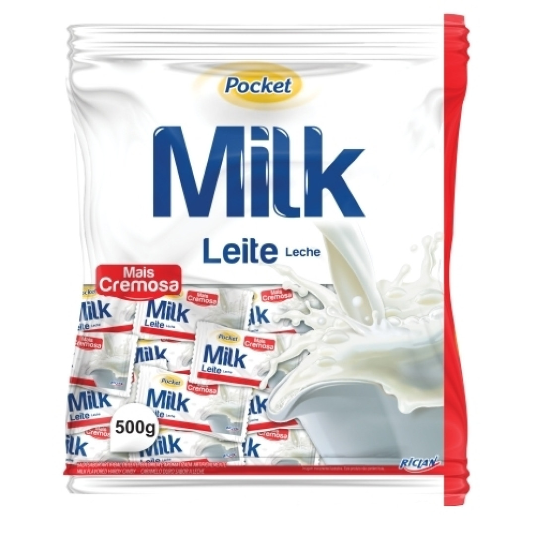 Detalhes do produto Bala Dura Pocket 500Gr Riclan Milk