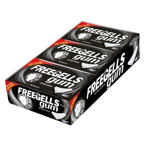 Detalhes do produto Chicle Freegells Gum 15Un Riclan Extra Forte