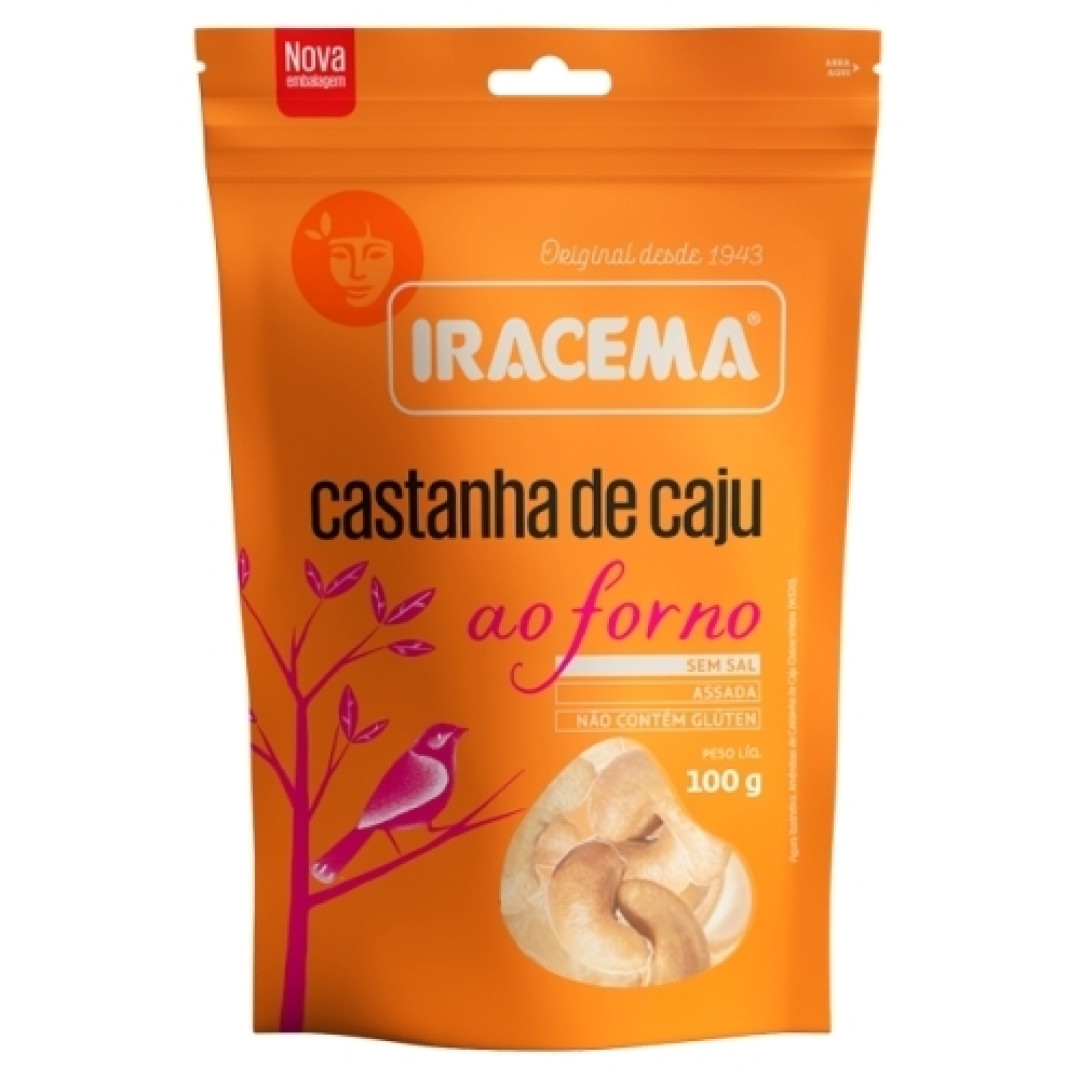 Detalhes do produto Castanha Caju Ao Forno 100Gr Iracema .