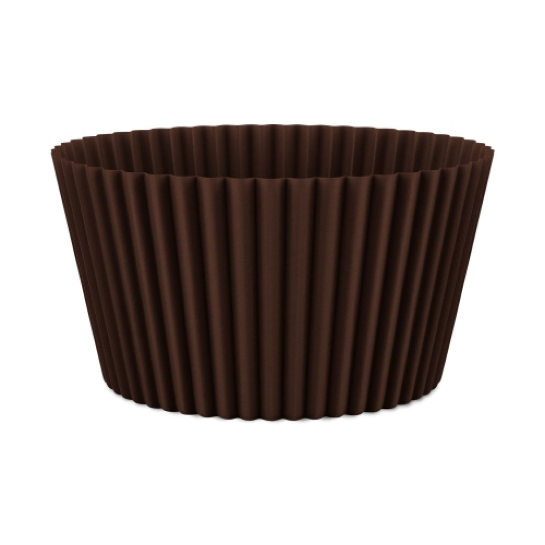 Detalhes do produto X Forminha Cupcake Gourmet 45Un Regina Marrom