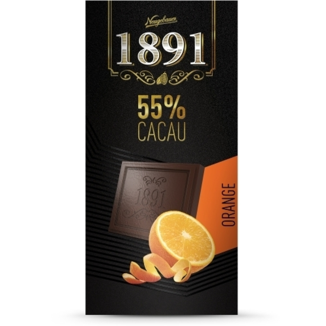 Detalhes do produto Choc 1891 55% Cacau 90Gr Neugebauer Orange