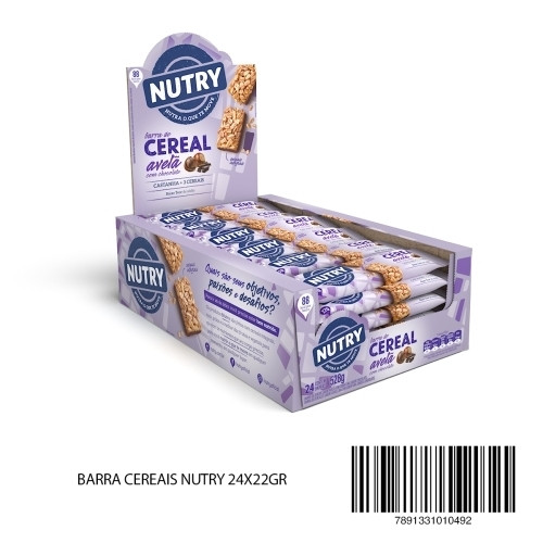 Detalhes do produto Barra Cereais Nutry 24X22Gr Avela.chocolate