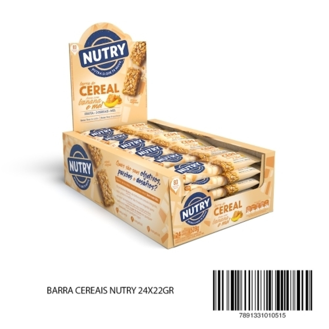 Detalhes do produto Barra Cereais Nutry 24X22Gr Banana.aveia.me