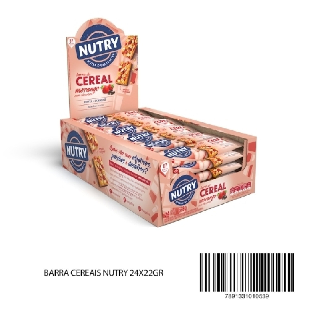 Detalhes do produto Barra Cereais Nutry 24X22Gr Morang.chocolat