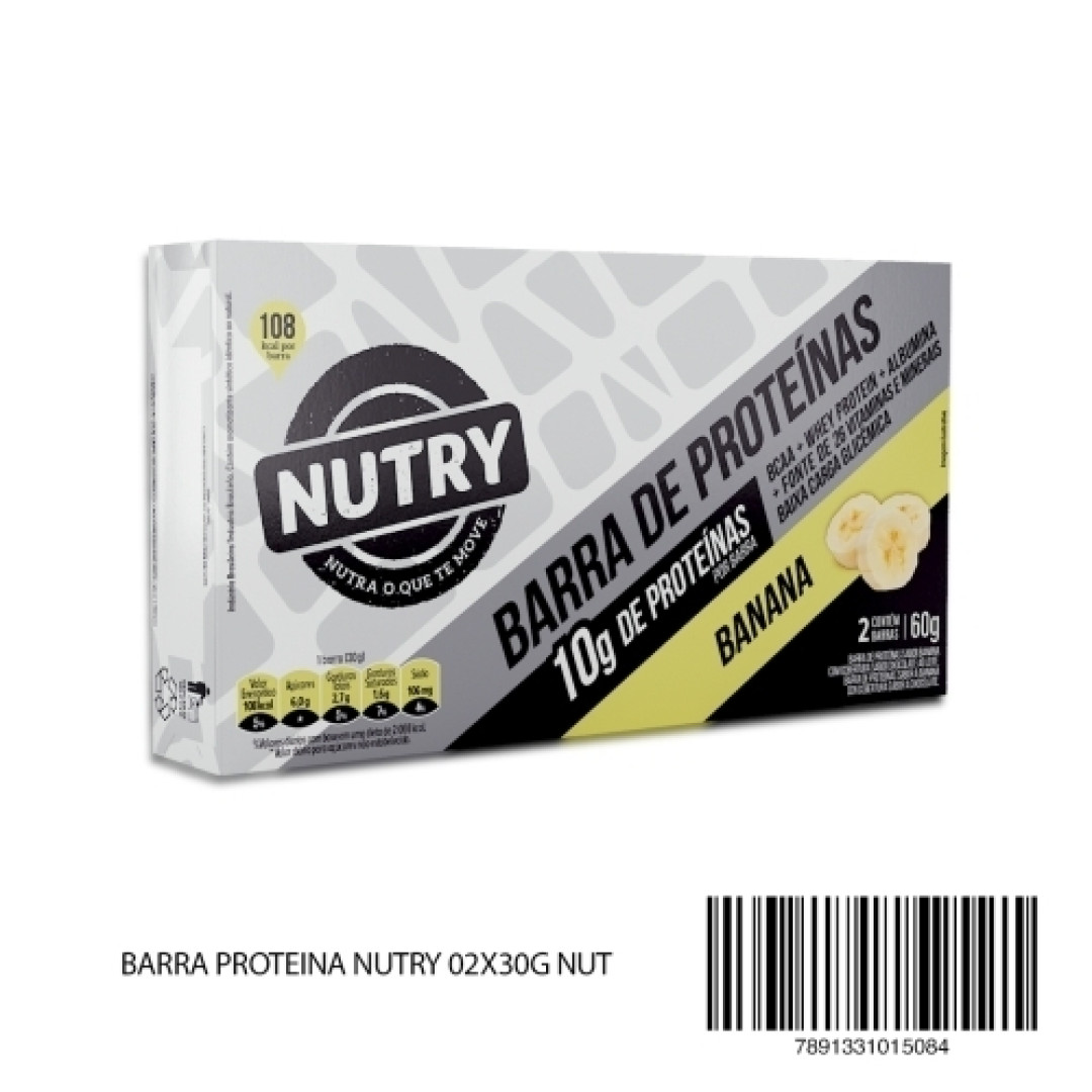 Detalhes do produto Barra Proteina Nprotein Nutry 02X30G Nut Banana