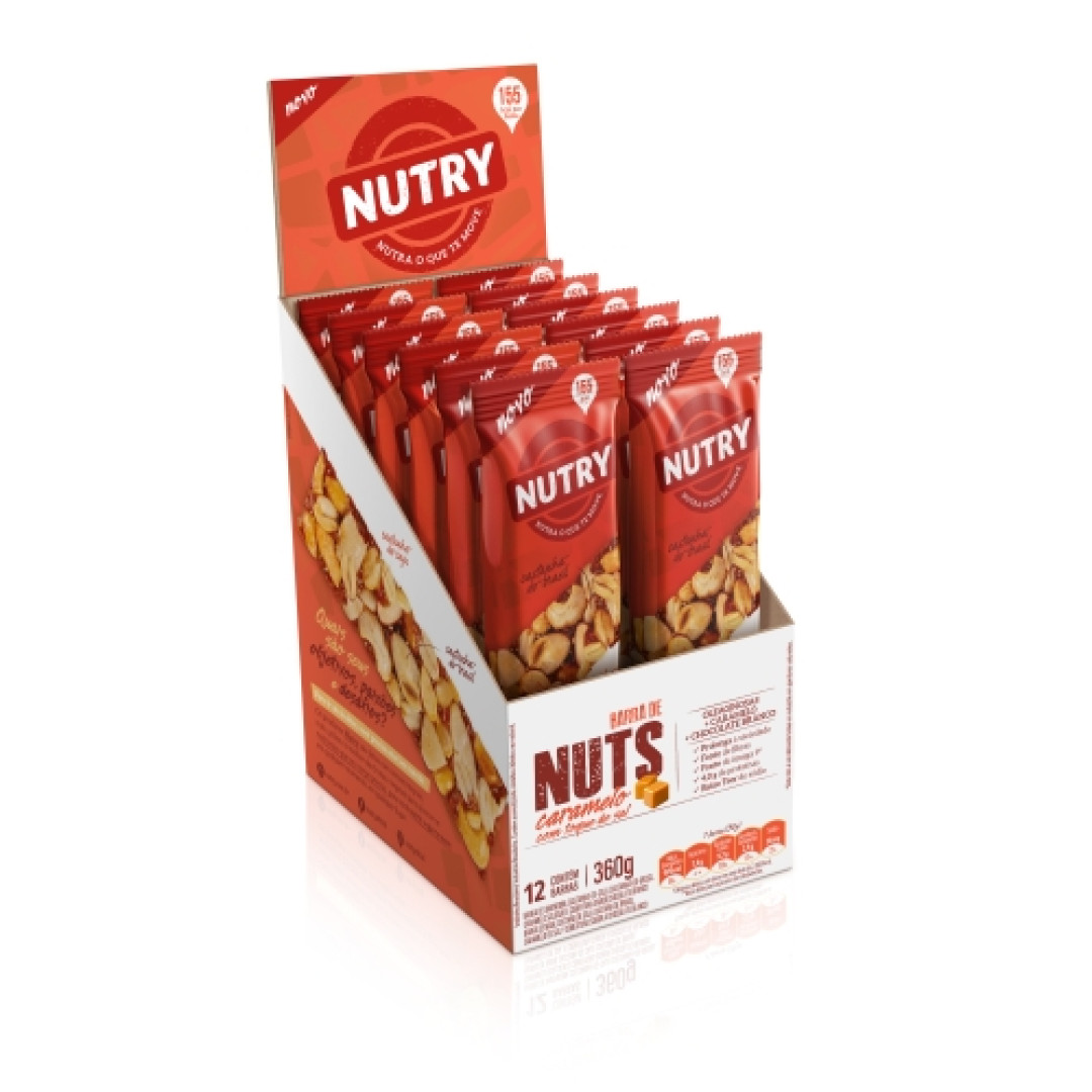 Detalhes do produto Barra Nuts Nutry 12X30Gr Nutrimental Caramel.salt