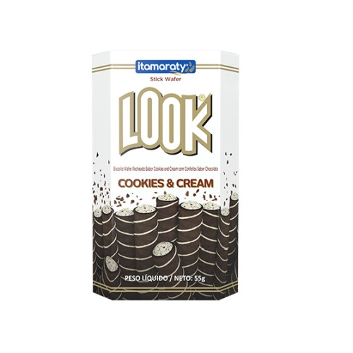 Detalhes do produto Bisc Wafer Look Dp 55Gr Itamaraty Cookies Cream
