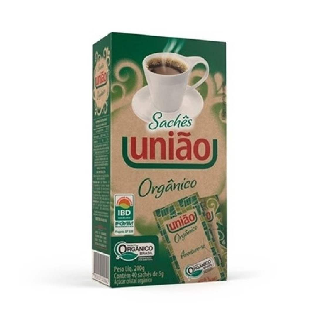 Detalhes do produto Acucar Organico Sachet 40X5Gr Uniao .
