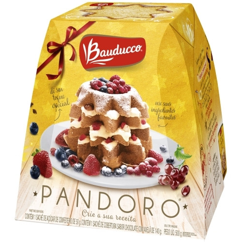 Detalhes do produto Panetone Pandoro 500Gr Bauducco Sem Frutas