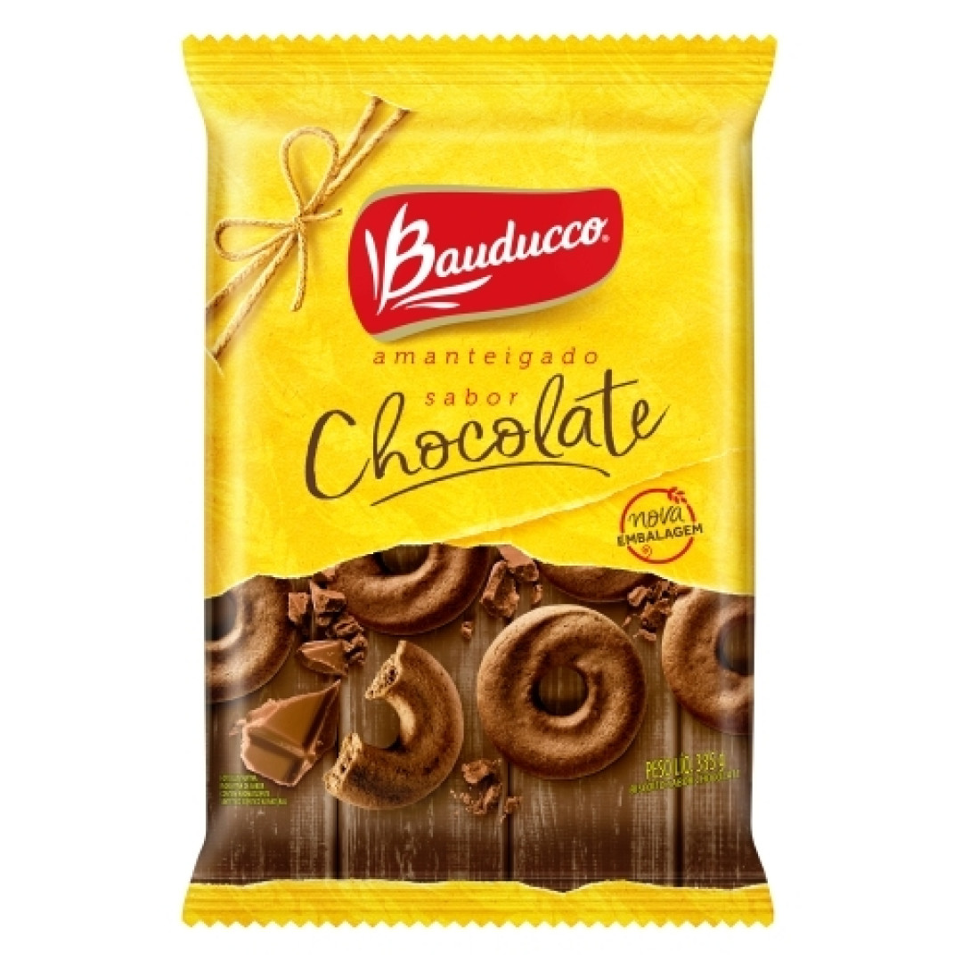 Detalhes do produto Bisc Rosca Amanteigada 3X111Gr Bauducco Chocolate