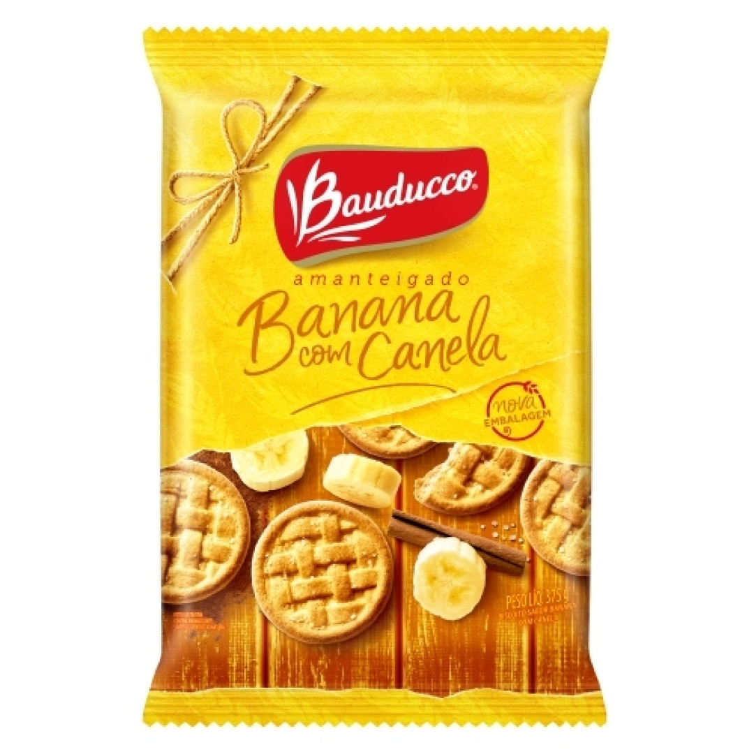 Detalhes do produto Bisc Amanteigado 3X125Gr Bauducco Banana.canela