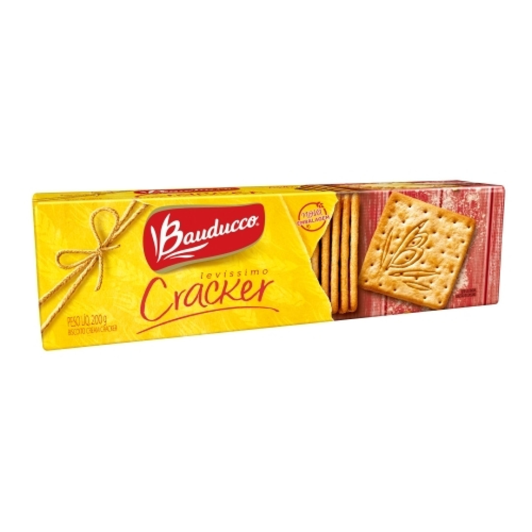 Detalhes do produto Bisc Cream Cracker Levissimo 200Gr Baudu Salgado