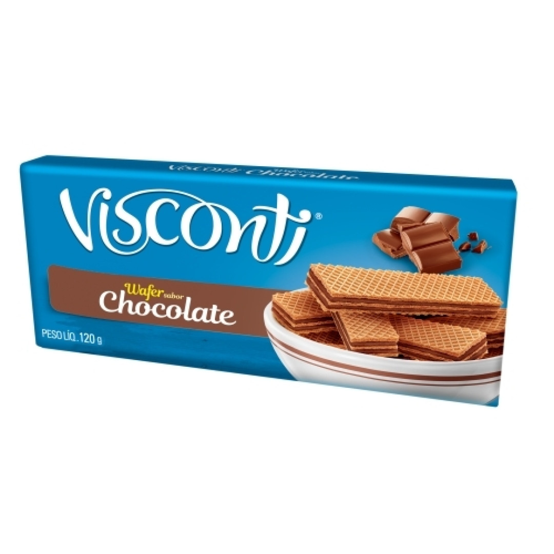 Detalhes do produto Bisc Wafer Visconti 120Gr Bauducco Chocolate