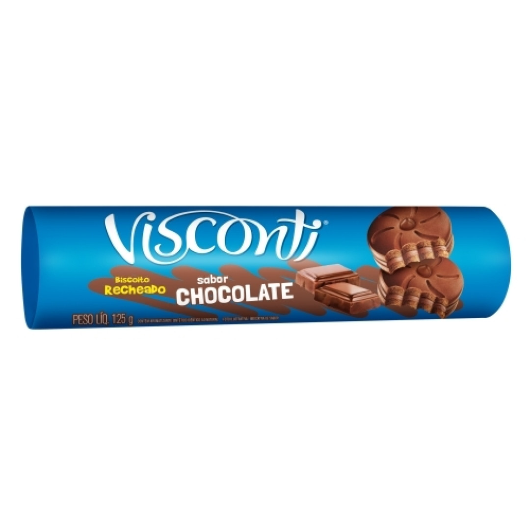 Detalhes do produto Bisc Rech 125Gr Visconti Chocolate