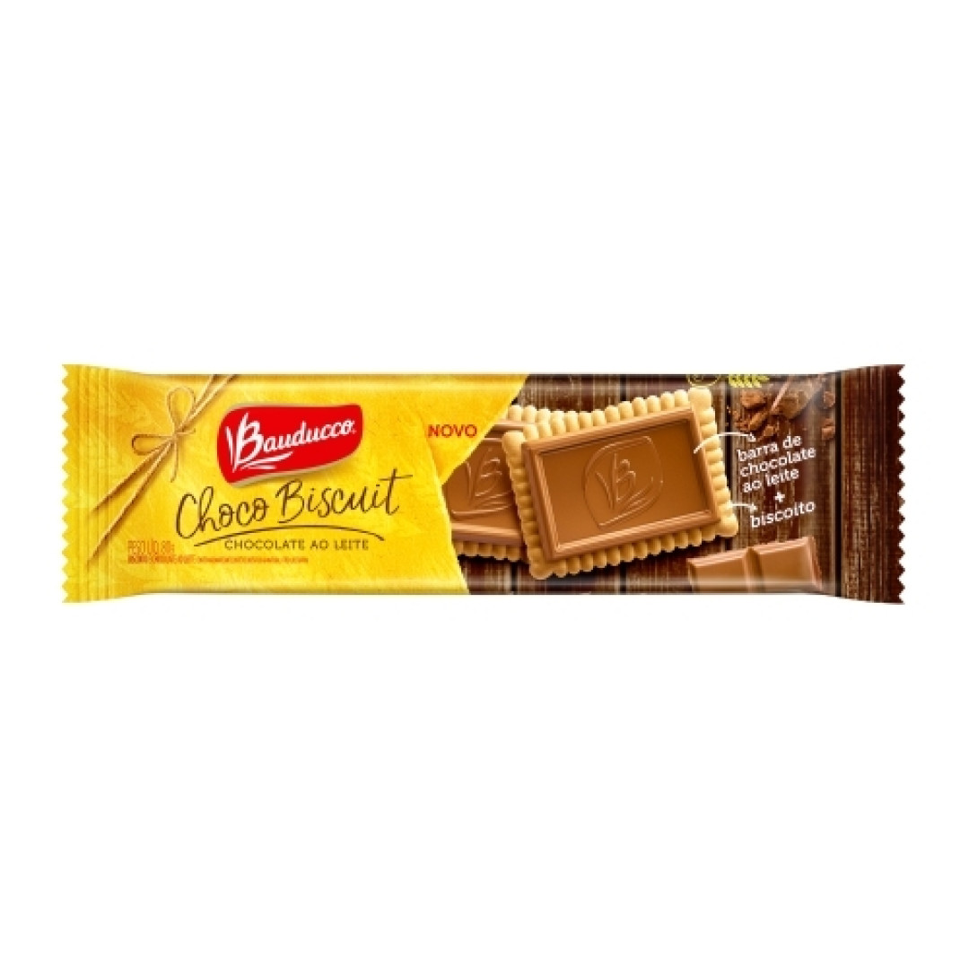 Detalhes do produto Bisc Choco Biscuit 80Gr Bauducco Ao Leite