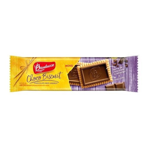 Detalhes do produto Bisc Choco Biscuit 80Gr Bauducco Meio Amargo