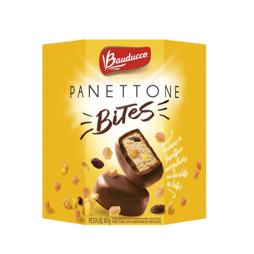 Detalhes do produto Panetone Bites 107Gr Bauducco .