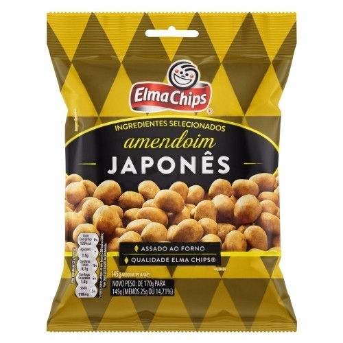 Detalhes do produto Amendoim Japones 145Gr Elma Chips Salgado