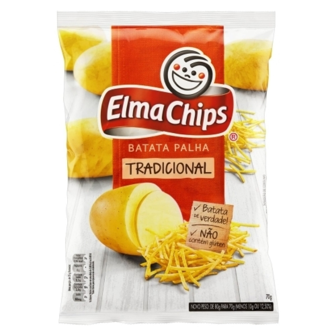 Detalhes do produto Batata Palha Na Mesa 70Gr Elma Chips Tradicional