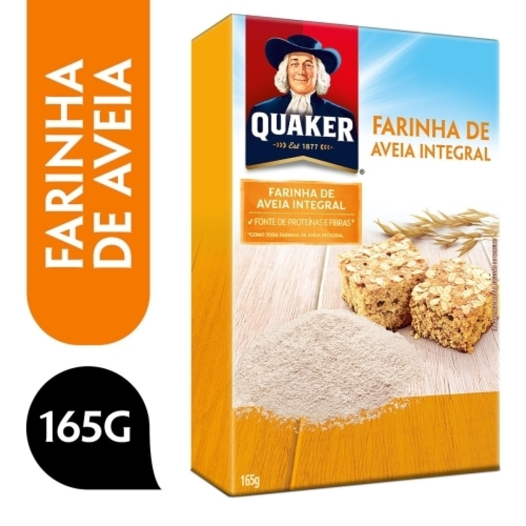 Detalhes do produto Farinha Aveia Integral 165Gr Quaker .