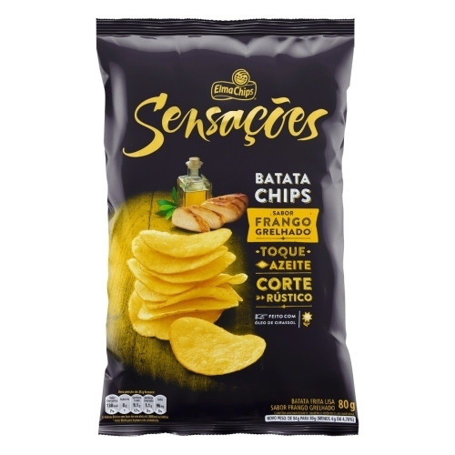 Detalhes do produto Batata Chips Sensacoes 80Gr Pepsico Frango Grelhado