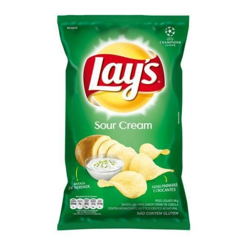 Detalhes do produto Batata Chips Lays 80Gr Pepsico Sour Cream