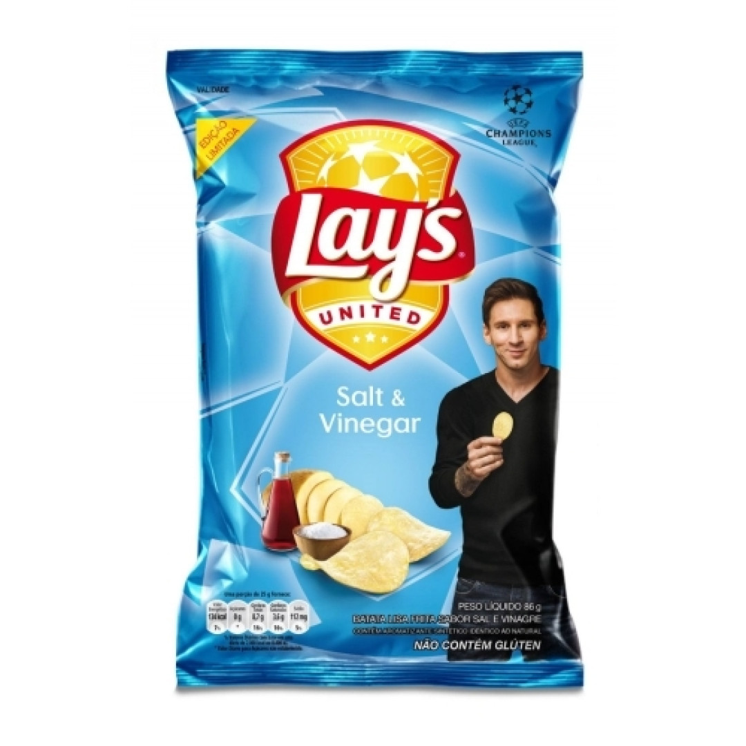 Detalhes do produto Batata Chips Lays 80Gr Pepsico Salt E Vinegar