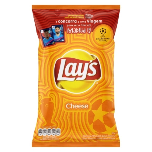 Detalhes do produto Batata Chips Lays 80Gr Pepsico Queijo
