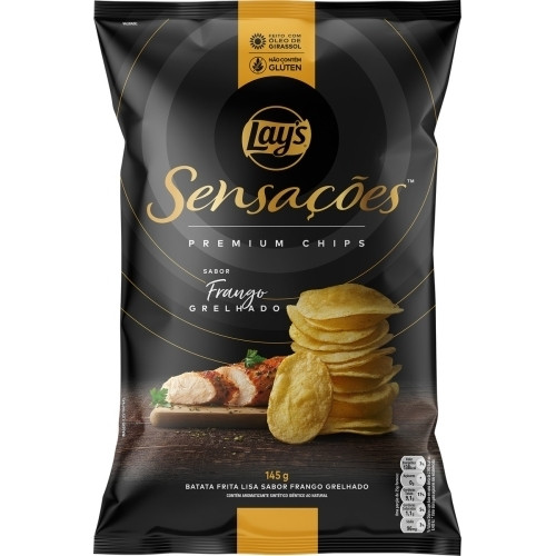 Detalhes do produto Batata Chips Sensacoes Premium 145Gr Lay Frango Grelhado