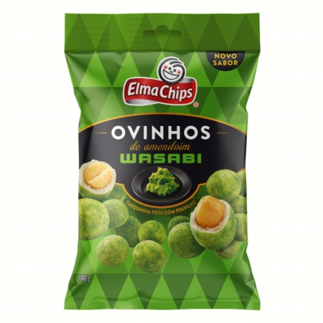 Detalhes do produto Ovinhos Amendoim 140Gr Elma Chips Wasabi