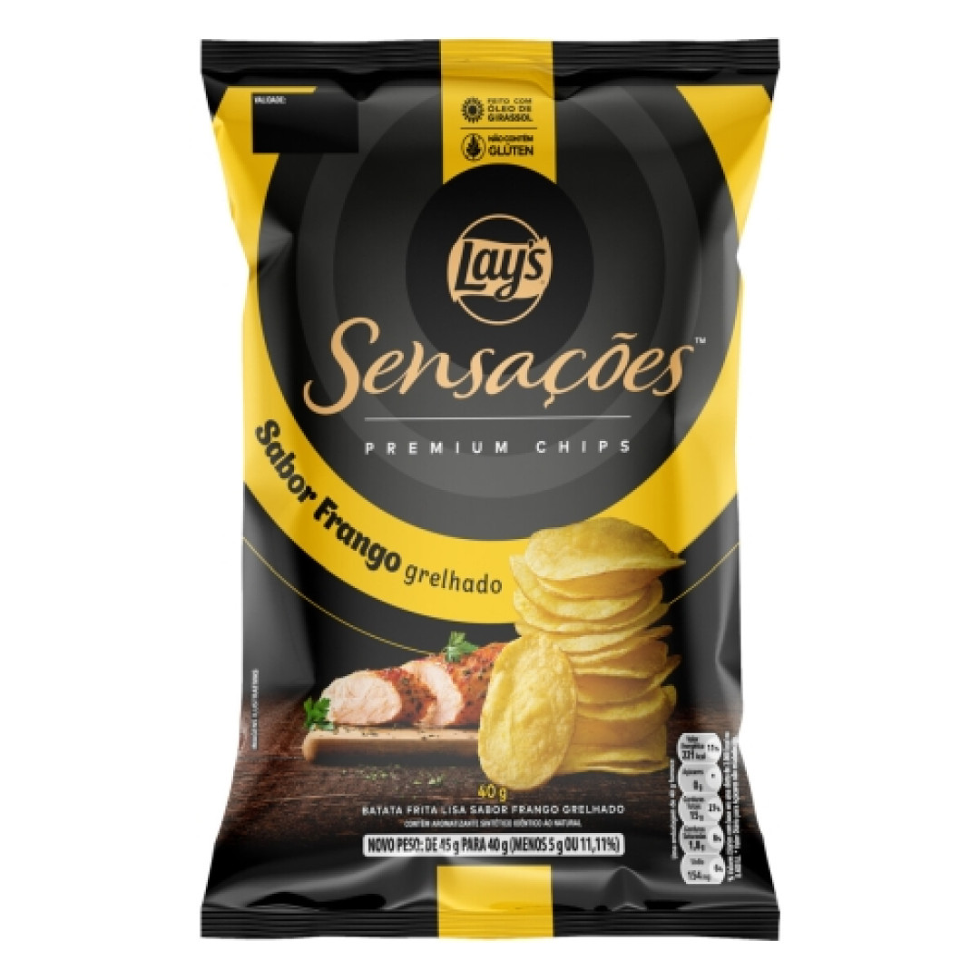 Detalhes do produto Batata Chips Sensacoes 40Gr Elma Chips  Frango Grelhado