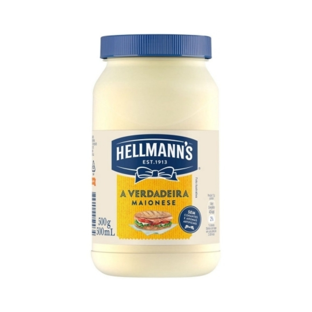 Detalhes do produto Maionese Hellmanns Pt 500Gr Unilever Tradicional