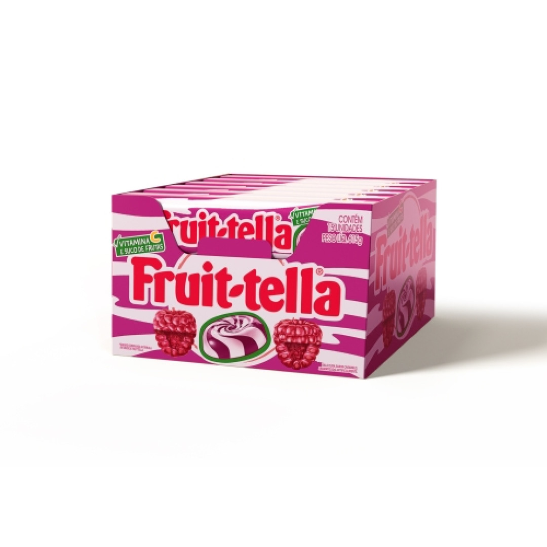 Detalhes do produto Bala Dura Fruitella Dp 15X41Gr Van Melle Framboesa.creme