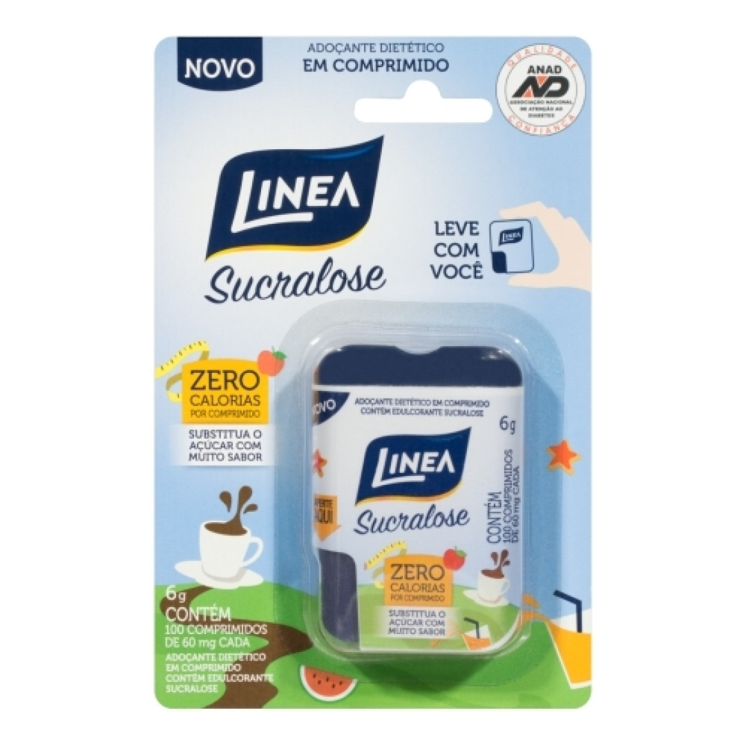 Detalhes do produto Adocante Comprimido 100X6Mg Linea Sucralose