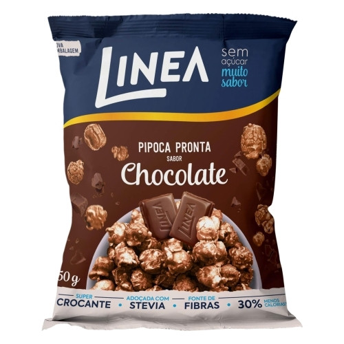 Detalhes do produto Pipoca Pronta 50Gr Linea Chocolate