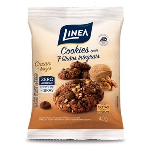 Detalhes do produto Bisc Cookies Pc 40Gr Linea Choc.nozes