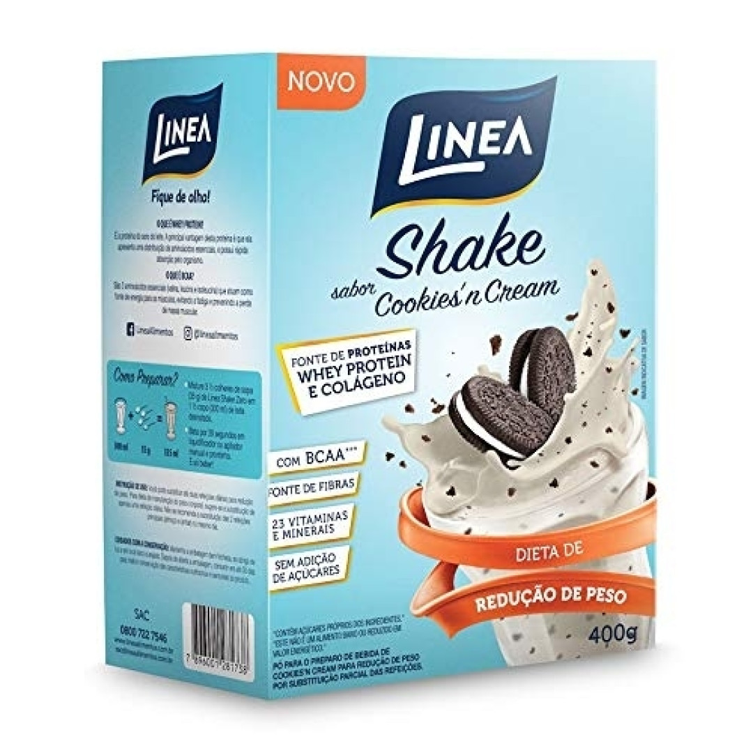 Detalhes do produto Shake Premium 330Gr Linea Cookies Cream