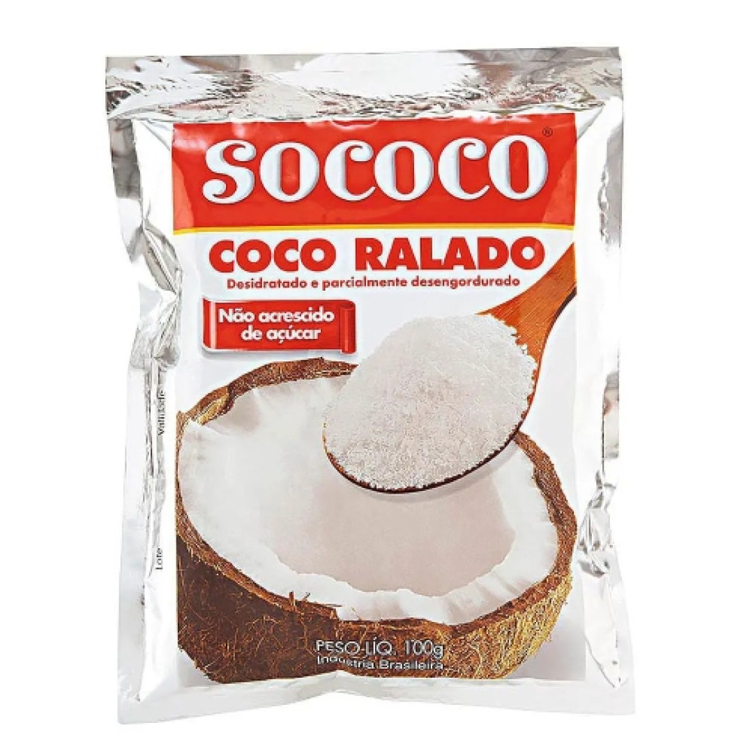 Detalhes do produto Coco Ralado Pc 100Gr Sococo Desidratado