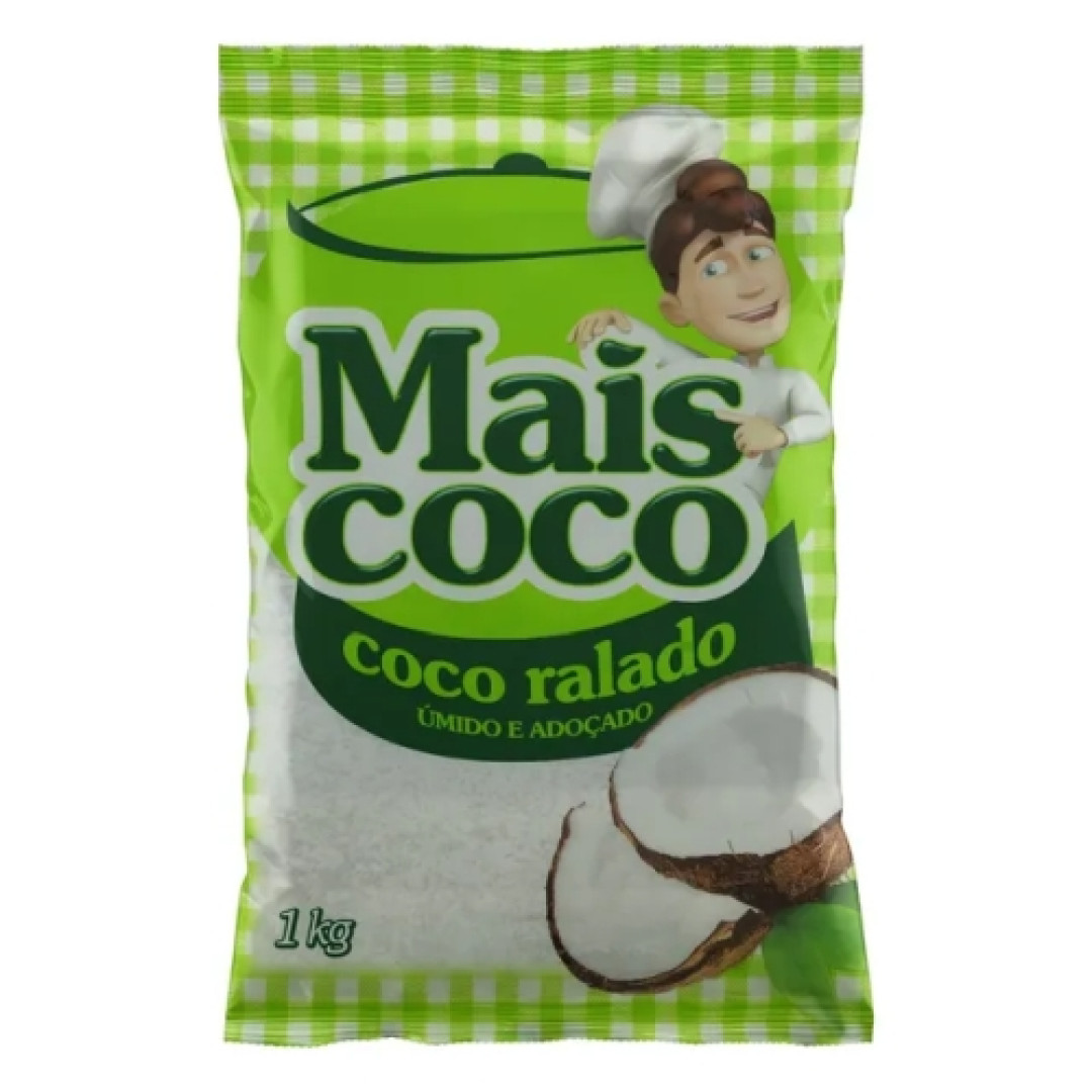 Detalhes do produto Coco Ralado Pc 1Kg Mais Coco Adocado.umido
