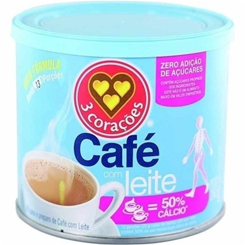 Detalhes do produto Po Para Preparo Zero Pt 265Gr Tres Corac Cafe.leite