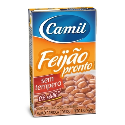 Detalhes do produto Feijao Carioca Pronto 490Gr Camil .