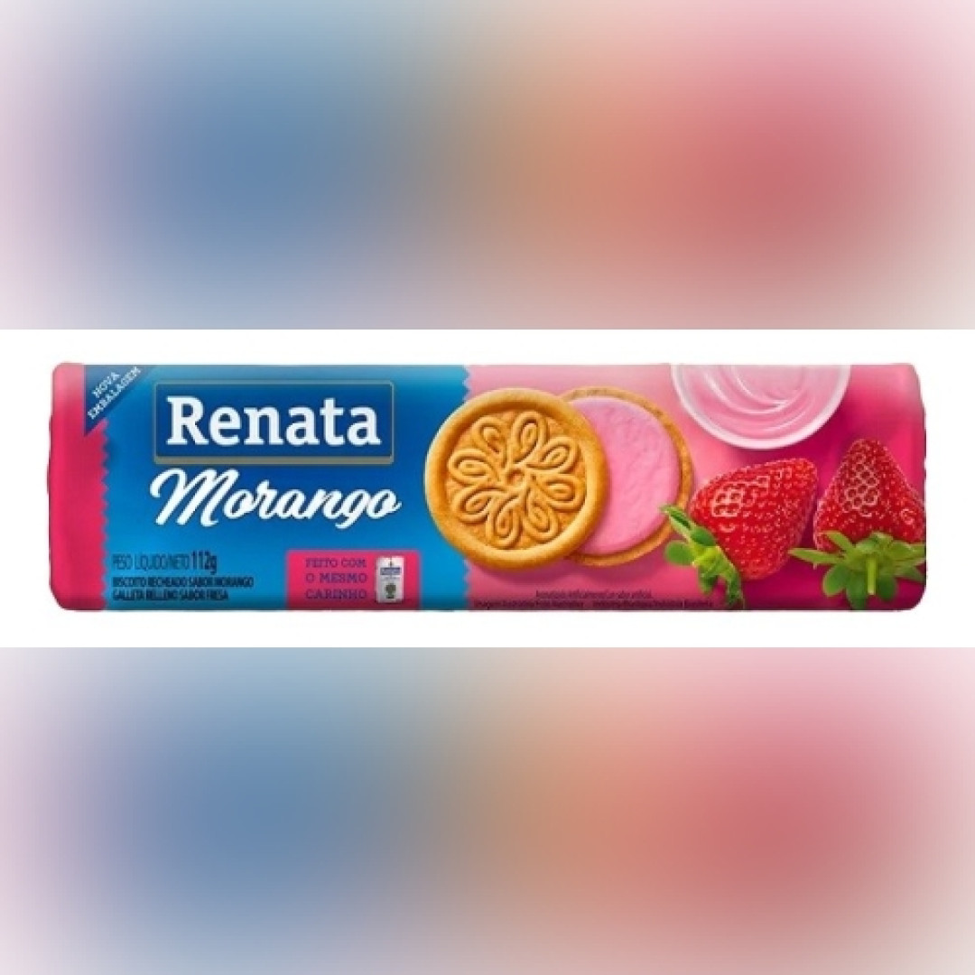 Detalhes do produto Bisc Rech 112Gr Renata Morango